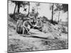 A Wounded German Soldier at a Dressing Station, World War I, 1915-null-Mounted Giclee Print