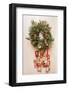 A Wreath of Fir Branches, Decorated with Christmas Balls and Dry Orange Slices, and an Advent Calen-Elena Nikonova-Framed Photographic Print