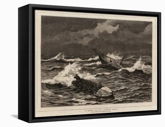 A Wreck on the Goodwin Sands-Thomas Rose Miles-Framed Stretched Canvas