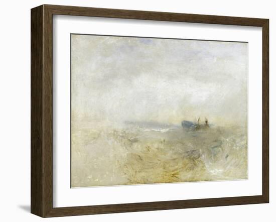 A Wreck, with Fishing Boats-J. M. W. Turner-Framed Giclee Print