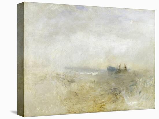 A Wreck, with Fishing Boats-J. M. W. Turner-Stretched Canvas