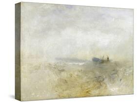 A Wreck, with Fishing Boats-J. M. W. Turner-Stretched Canvas