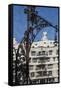 A Wrought Iron Lamp Frames La Pedrera (Casa Mila)-James Emmerson-Framed Stretched Canvas