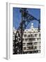 A Wrought Iron Lamp Frames La Pedrera (Casa Mila)-James Emmerson-Framed Photographic Print