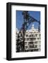 A Wrought Iron Lamp Frames La Pedrera (Casa Mila)-James Emmerson-Framed Photographic Print