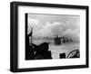 A WW2 Convoy of Steam Supply Ships Sailing Along the English Coast, 1942-null-Framed Photographic Print