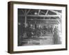 A WWI Motorcycle Repair Shop-English Photographer-Framed Premium Photographic Print