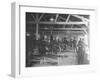 A WWI Motorcycle Repair Shop-English Photographer-Framed Premium Photographic Print