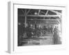 A WWI Motorcycle Repair Shop-English Photographer-Framed Photographic Print