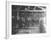 A WWI Motorcycle Repair Shop-English Photographer-Framed Photographic Print