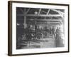 A WWI Motorcycle Repair Shop-English Photographer-Framed Photographic Print