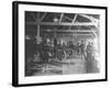 A WWI Motorcycle Repair Shop-English Photographer-Framed Photographic Print