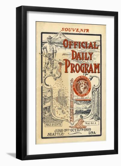 A.Y.P.E. Official Daily Program, 1909-null-Framed Giclee Print