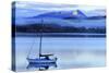 A Yacht Moored in Lake Te Anau, South Island, New Zealand-Paul Dymond-Stretched Canvas