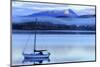 A Yacht Moored in Lake Te Anau, South Island, New Zealand-Paul Dymond-Mounted Photographic Print