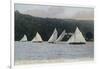 A Yacht Race on Windermere, Ferry Hotel Behind-null-Framed Photographic Print