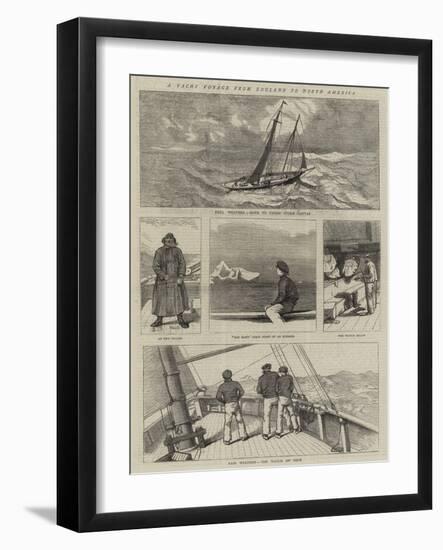 A Yacht Voyage from England to North America-null-Framed Giclee Print