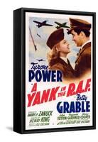 A Yank in the R.A.F., L-R: Betty Grable, Tyrone Power, 1941-null-Framed Stretched Canvas