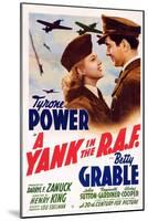 A Yank in the R.A.F., L-R: Betty Grable, Tyrone Power, 1941-null-Mounted Art Print