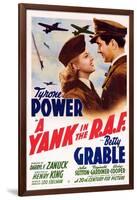 A Yank in the R.A.F., L-R: Betty Grable, Tyrone Power, 1941-null-Framed Art Print