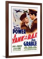 A Yank in the R.A.F., L-R: Betty Grable, Tyrone Power, 1941-null-Framed Art Print
