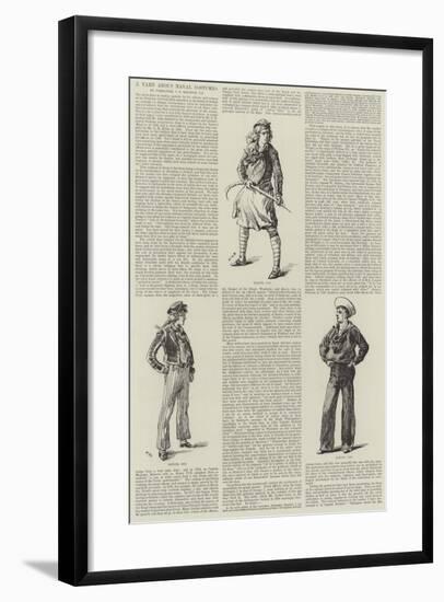 A Yarn About Naval Costumes-William Heysham Overend-Framed Giclee Print