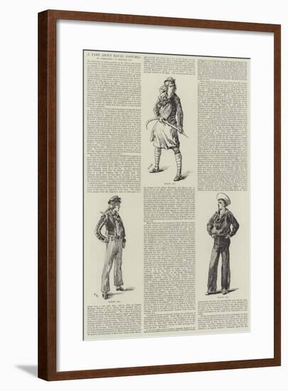 A Yarn About Naval Costumes-William Heysham Overend-Framed Giclee Print