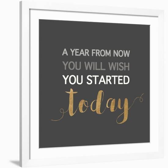 A Year from Now…-Bella Dos Santos-Framed Art Print