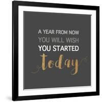 A Year from Now…-Bella Dos Santos-Framed Art Print