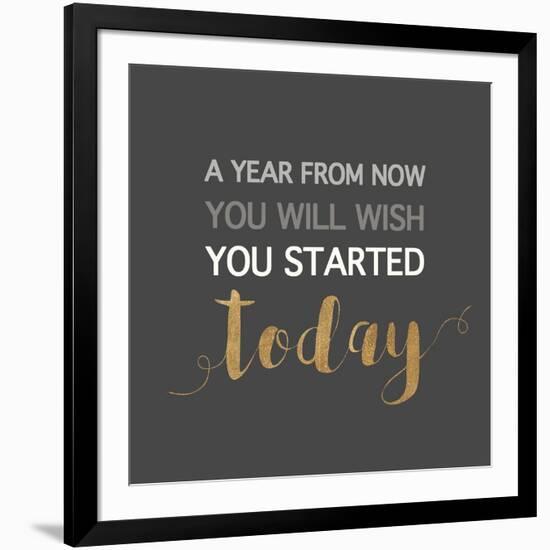 A Year from Now…-Bella Dos Santos-Framed Art Print