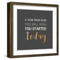 A Year from Now…-Bella Dos Santos-Framed Art Print