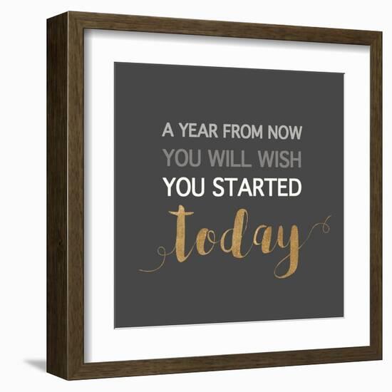 A Year from Now…-Bella Dos Santos-Framed Art Print