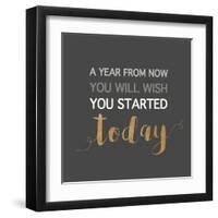 A Year from Now…-Bella Dos Santos-Framed Art Print