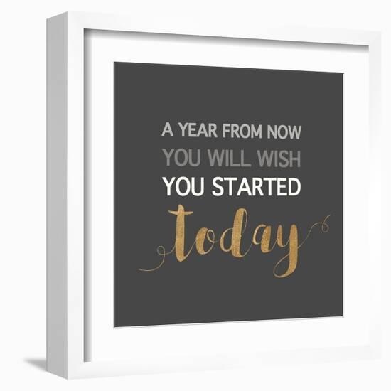 A Year from Now…-Bella Dos Santos-Framed Art Print