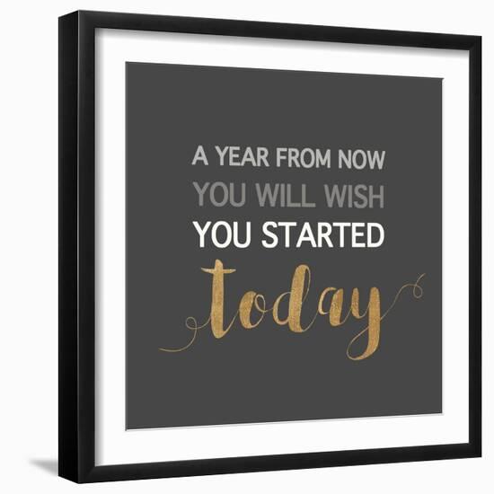 A Year from Now…-Bella Dos Santos-Framed Art Print