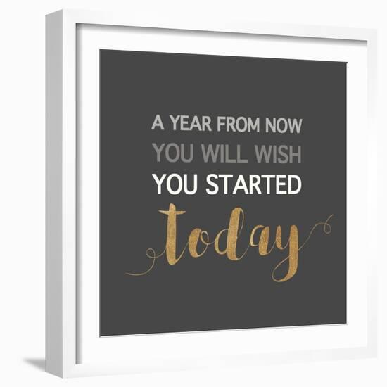 A Year from Now…-Bella Dos Santos-Framed Art Print