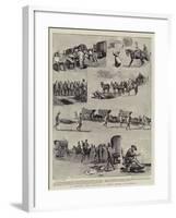 A Yeomanry Field Hospital in Action, Scenes at Roodeval-Henry Marriott Paget-Framed Giclee Print