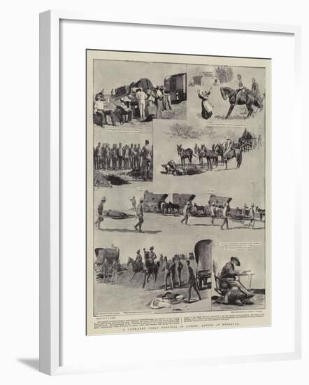 A Yeomanry Field Hospital in Action, Scenes at Roodeval-Henry Marriott Paget-Framed Giclee Print