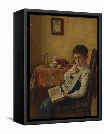 A Yeshiva Boy-Isidor Kaufmann-Framed Stretched Canvas