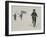 A Young Afghan Boy Rides His Bicycle on a Snow Covered Street-null-Framed Photographic Print