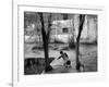 A Young Afghan Girl Carries Water from a Well to Her Family-null-Framed Photographic Print