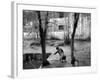 A Young Afghan Girl Carries Water from a Well to Her Family-null-Framed Photographic Print