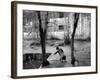 A Young Afghan Girl Carries Water from a Well to Her Family-null-Framed Photographic Print