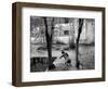 A Young Afghan Girl Carries Water from a Well to Her Family-null-Framed Photographic Print