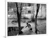 A Young Afghan Girl Carries Water from a Well to Her Family-null-Framed Photographic Print