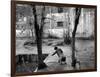 A Young Afghan Girl Carries Water from a Well to Her Family-null-Framed Photographic Print