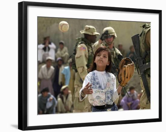 A Young Afghan Girl Named Hatira-null-Framed Photographic Print