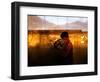 A Young Afghan Man Exercises with a Barbell in Kabul-null-Framed Photographic Print