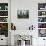 A Young Afghan Refugee Boy Stands in a Pair of Adult's Shoes-null-Photographic Print displayed on a wall