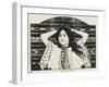 A Young Arab Girl from Tangiers, Morocco-null-Framed Photographic Print